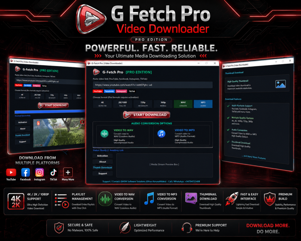 G Fetch Pro video downloader