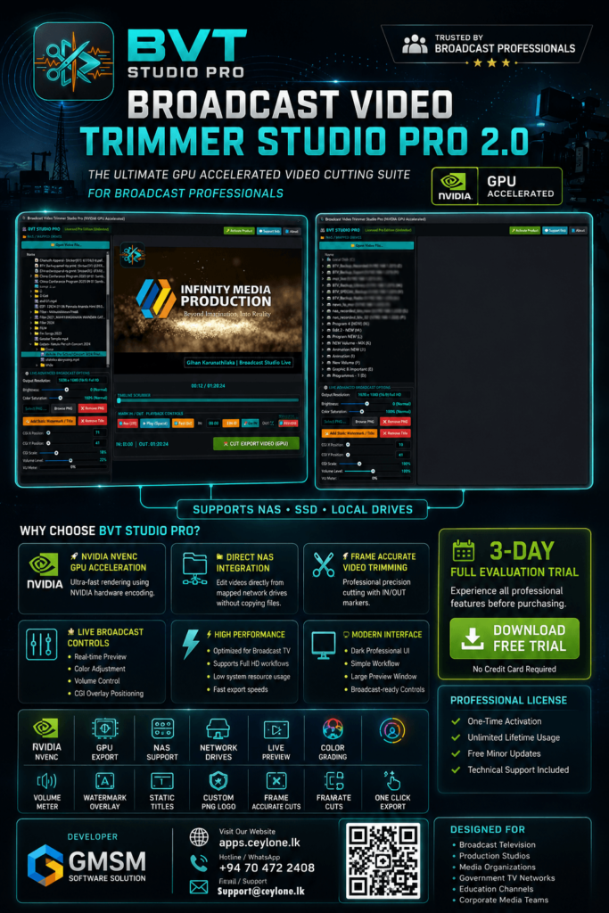 Broadcast Video Trimmer studio Pro