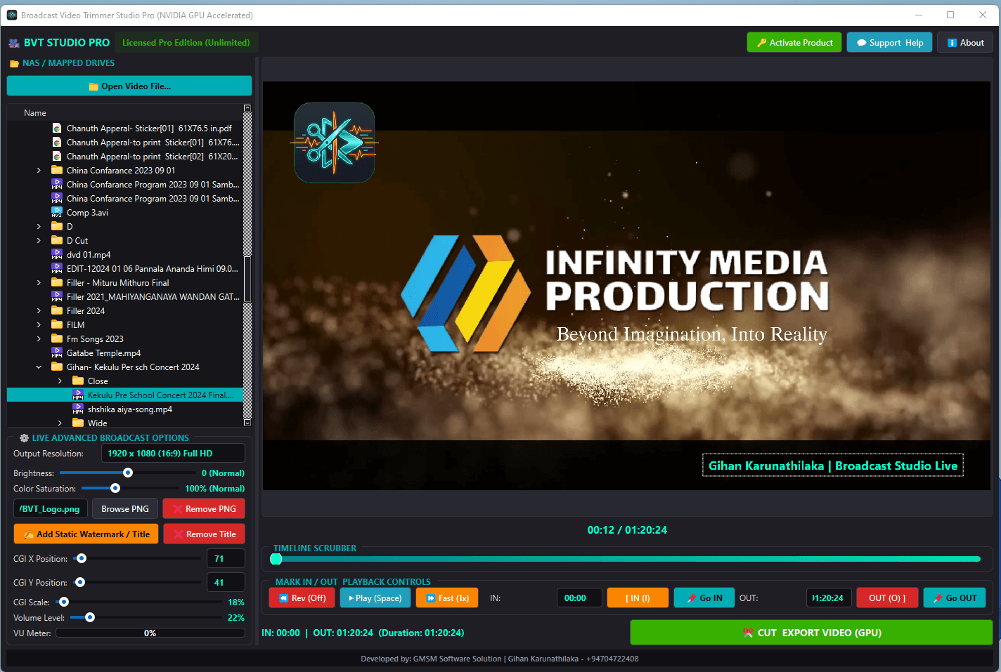 Broadcast Video Trimmer Pro Screenshot 2