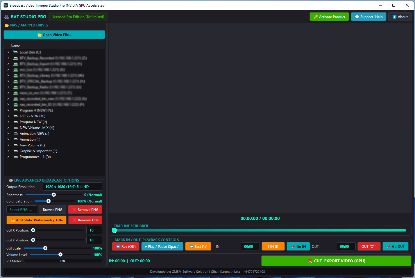 Broadcast Video Trimmer Pro Screenshot 1